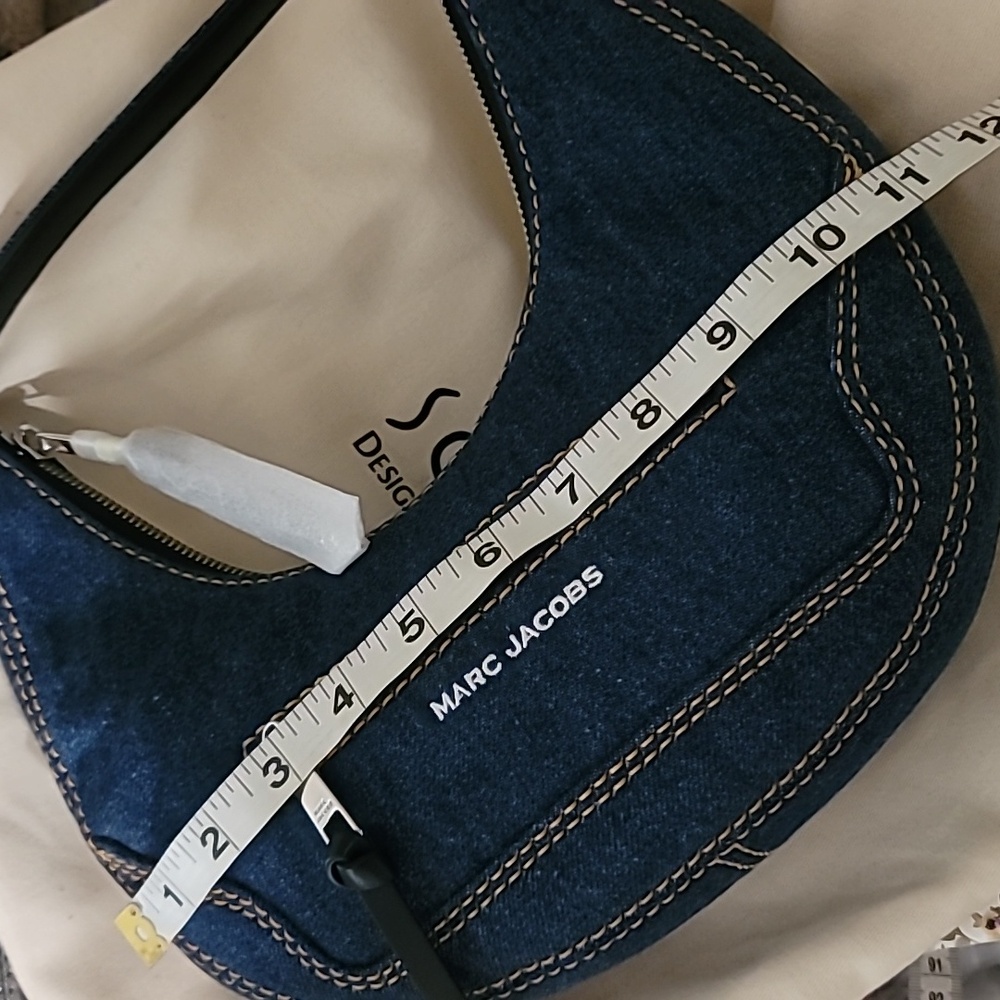 Marc Jacobs Navy Denim Hobo Bag - Picture 7 of 10